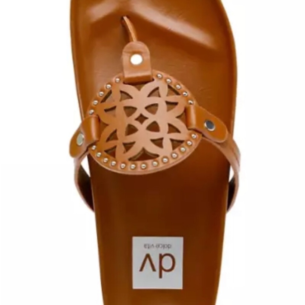 DV Dolce Vita Women's Metal Ornamentation Pandora Footbed Sandal size 11